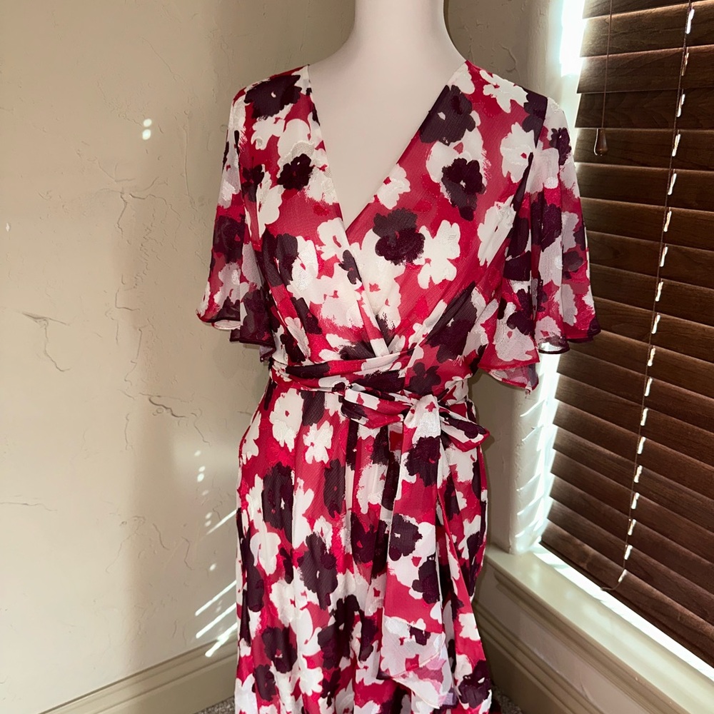 Blaire Wrap Dress in Shadow - Picture 2 of 6